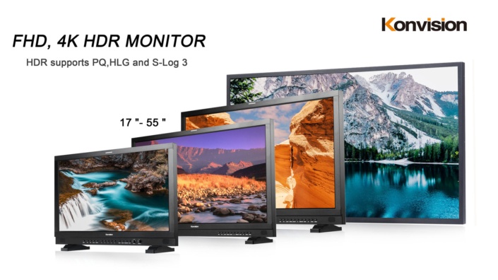 Moniteurs FHD,4K HDR de Konvision